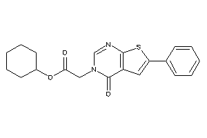 2-(4-keto-6-phenyl-thieno[2,3-d]pyrimidin-3-yl)acetic Acid Cyclohexyl Ester