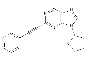 2-(2-phenylethynyl)-9-(tetrahydrofuryl)purine