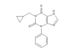 1-(cyclopropylmethyl)-3-phenyl-7H-purine-2,6-quinone