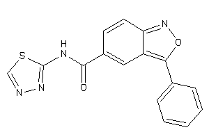 Image of 3-phenyl-N-(1,3,4-thiadiazol-2-yl)anthranil-5-carboxamide