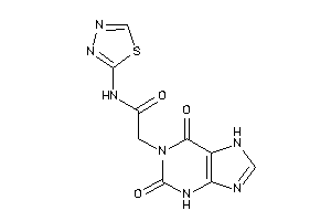 2-(2,6-diketo-3,7-dihydropurin-1-yl)-N-(1,3,4-thiadiazol-2-yl)acetamide