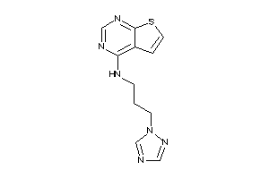 Thieno[2,3-d]pyrimidin-4-yl-[3-(1,2,4-triazol-1-yl)propyl]amine