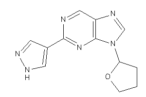 2-(1H-pyrazol-4-yl)-9-(tetrahydrofuryl)purine