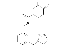 6-keto-N-[3-(1,2,4-triazol-1-ylmethyl)benzyl]nipecotamide