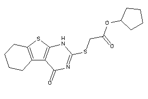 Image of 2-[(4-keto-5,6,7,8-tetrahydro-1H-benzothiopheno[2,3-d]pyrimidin-2-yl)thio]acetic Acid Cyclopentyl Ester