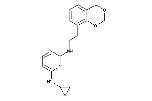 2-(4H-1,3-benzodioxin-8-yl)ethyl-[4-(cyclopropylamino)pyrimidin-2-yl]amine