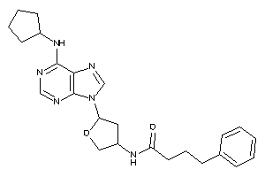 N-[5-[6-(cyclopentylamino)purin-9-yl]tetrahydrofuran-3-yl]-4-phenyl-butyramide