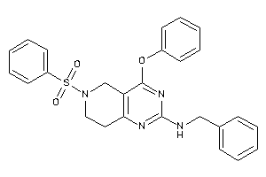 Benzyl-(6-besyl-4-phenoxy-7,8-dihydro-5H-pyrido[4,3-d]pyrimidin-2-yl)amine