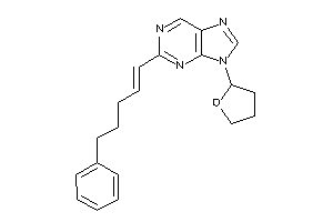 2-(5-phenylpent-1-enyl)-9-(tetrahydrofuryl)purine