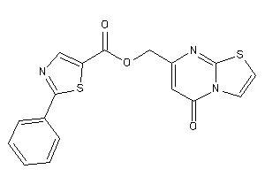 2-phenylthiazole-5-carboxylic Acid (5-ketothiazolo[3,2-a]pyrimidin-7-yl)methyl Ester