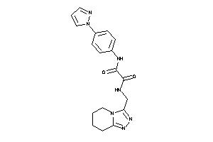 N'-(4-pyrazol-1-ylphenyl)-N-(5,6,7,8-tetrahydro-[1,2,4]triazolo[4,3-a]pyridin-3-ylmethyl)oxamide