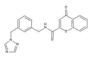 4-keto-N-[3-(1,2,4-triazol-1-ylmethyl)benzyl]chromene-2-carboxamide