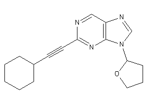 2-(2-cyclohexylethynyl)-9-(tetrahydrofuryl)purine