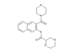 1,4-dioxane-2-carboxylic Acid [3-(morpholine-4-carbonyl)-2-naphthyl] Ester