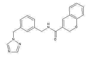 N-[3-(1,2,4-triazol-1-ylmethyl)benzyl]-2H-chromene-3-carboxamide