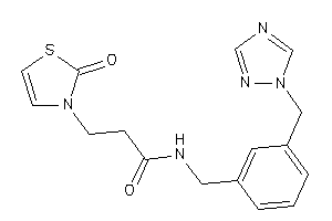 3-(2-keto-4-thiazolin-3-yl)-N-[3-(1,2,4-triazol-1-ylmethyl)benzyl]propionamide