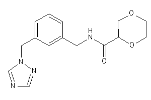 N-[3-(1,2,4-triazol-1-ylmethyl)benzyl]-1,4-dioxane-2-carboxamide