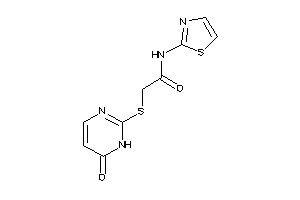 2-[(6-keto-1H-pyrimidin-2-yl)thio]-N-thiazol-2-yl-acetamide