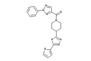 [4-[5-(2-furyl)-1,3,4-thiadiazol-2-yl]piperidino]-(2-phenyltriazol-4-yl)methanone