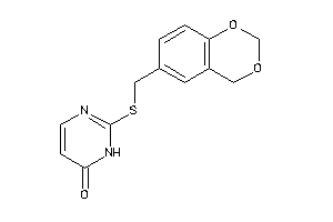 2-(4H-1,3-benzodioxin-6-ylmethylthio)-1H-pyrimidin-6-one