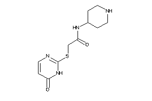 2-[(6-keto-1H-pyrimidin-2-yl)thio]-N-(4-piperidyl)acetamide