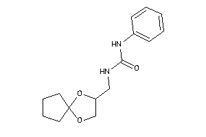 1-(1,4-dioxaspiro[4.4]nonan-3-ylmethyl)-3-phenyl-urea