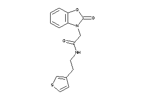 2-(2-keto-1,3-benzoxazol-3-yl)-N-[2-(3-thienyl)ethyl]acetamide