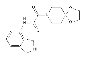 2-(1,4-dioxa-8-azaspiro[4.5]decan-8-yl)-N-isoindolin-4-yl-2-keto-acetamide