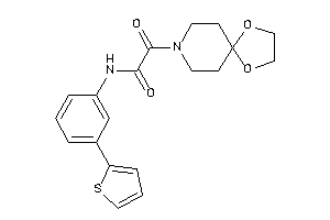 2-(1,4-dioxa-8-azaspiro[4.5]decan-8-yl)-2-keto-N-[3-(2-thienyl)phenyl]acetamide