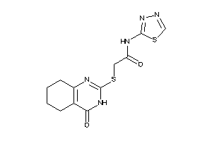 Image of 2-[(4-keto-5,6,7,8-tetrahydro-3H-quinazolin-2-yl)thio]-N-(1,3,4-thiadiazol-2-yl)acetamide