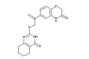 6-[2-[(4-keto-5,6,7,8-tetrahydro-3H-quinazolin-2-yl)thio]acetyl]-4H-1,4-benzoxazin-3-one