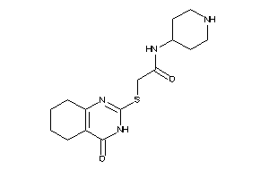 2-[(4-keto-5,6,7,8-tetrahydro-3H-quinazolin-2-yl)thio]-N-(4-piperidyl)acetamide
