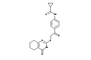 Image of N-[4-[2-[(4-keto-5,6,7,8-tetrahydro-3H-quinazolin-2-yl)thio]acetyl]phenyl]cyclopropanecarboxamide