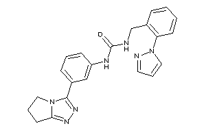 1-[3-(6,7-dihydro-5H-pyrrolo[2,1-c][1,2,4]triazol-3-yl)phenyl]-3-(2-pyrazol-1-ylbenzyl)urea