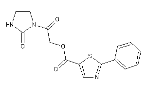 Image of 2-phenylthiazole-5-carboxylic Acid [2-keto-2-(2-ketoimidazolidin-1-yl)ethyl] Ester