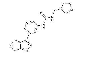 1-[3-(6,7-dihydro-5H-pyrrolo[2,1-c][1,2,4]triazol-3-yl)phenyl]-3-(pyrrolidin-3-ylmethyl)urea