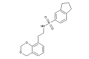 N-[2-(4H-1,3-benzodioxin-8-yl)ethyl]indane-5-sulfonamide