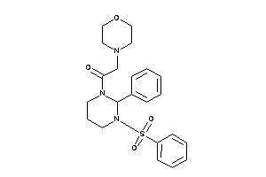 1-(3-besyl-2-phenyl-hexahydropyrimidin-1-yl)-2-morpholino-ethanone