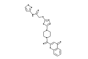 N-isoxazol-3-yl-2-[[5-[4-(4-ketochromene-2-carbonyl)piperazino]-1,3,4-thiadiazol-2-yl]thio]acetamide