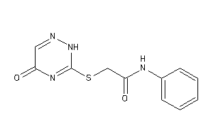 2-[(5-keto-2H-1,2,4-triazin-3-yl)thio]-N-phenyl-acetamide