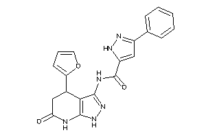 N-[4-(2-furyl)-6-keto-1,4,5,7-tetrahydropyrazolo[3,4-b]pyridin-3-yl]-3-phenyl-1H-pyrazole-5-carboxamide