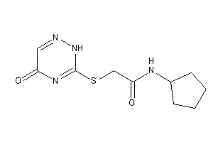 N-cyclopentyl-2-[(5-keto-2H-1,2,4-triazin-3-yl)thio]acetamide