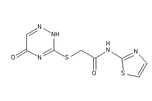 2-[(5-keto-2H-1,2,4-triazin-3-yl)thio]-N-thiazol-2-yl-acetamide