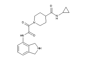 N-cyclopropyl-1-[2-(isoindolin-4-ylamino)-2-keto-acetyl]isonipecotamide