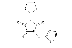 1-cyclopentyl-3-(2-thenyl)imidazolidine-2,4,5-trione