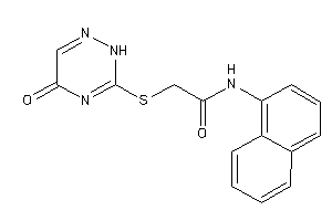 Image of 2-[(5-keto-2H-1,2,4-triazin-3-yl)thio]-N-(1-naphthyl)acetamide