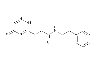 2-[(5-keto-2H-1,2,4-triazin-3-yl)thio]-N-phenethyl-acetamide