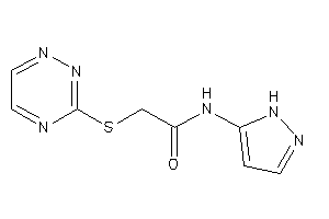 N-(1H-pyrazol-5-yl)-2-(1,2,4-triazin-3-ylthio)acetamide