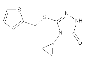 4-cyclopropyl-3-(2-thenylthio)-1H-1,2,4-triazol-5-one