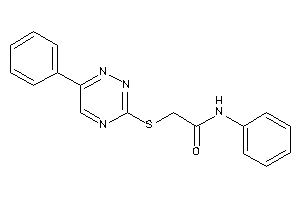 N-phenyl-2-[(6-phenyl-1,2,4-triazin-3-yl)thio]acetamide